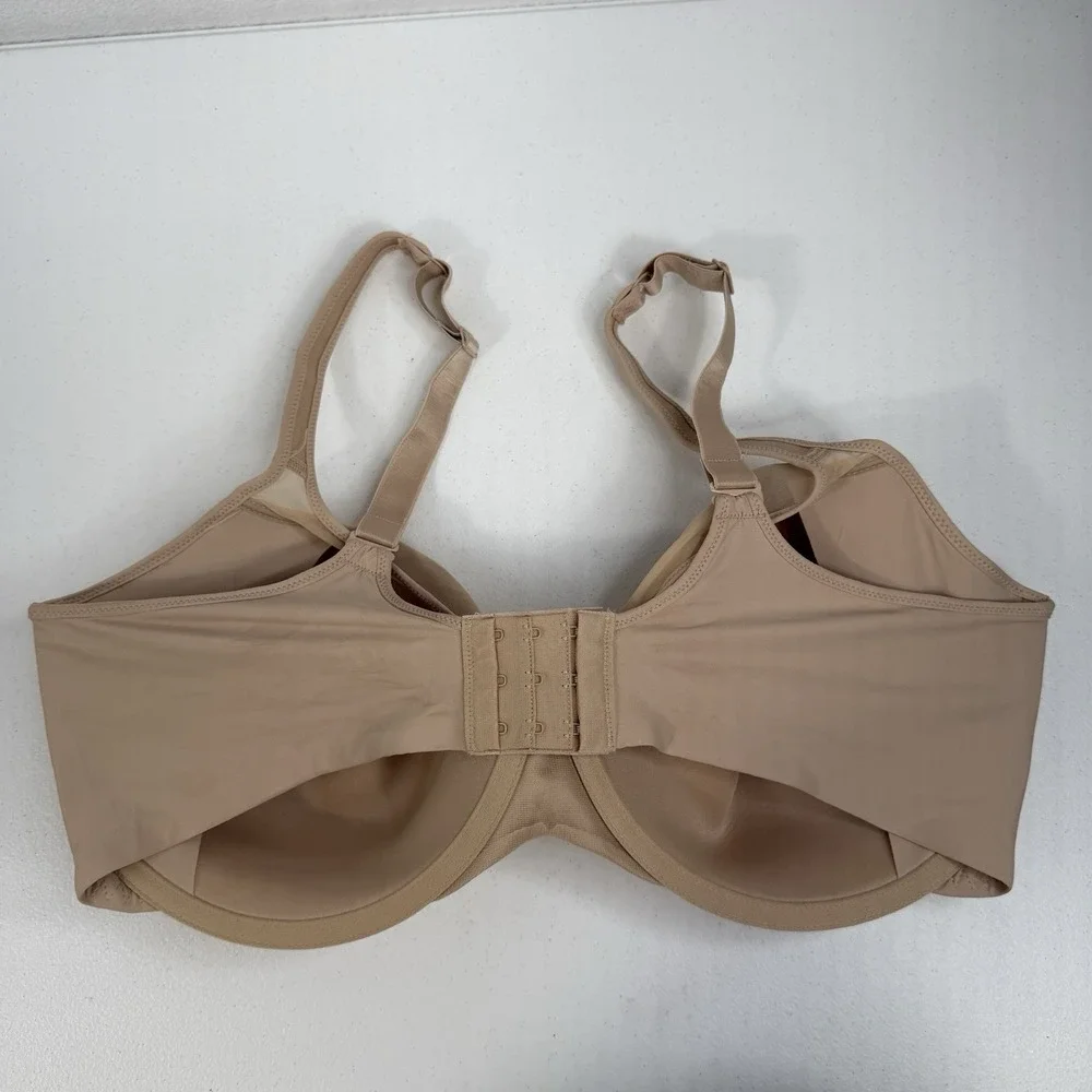Bali 42DD Bra One Smooth U Ultra Light Shaping‎ Underwire 3439 Full Coverage Tan